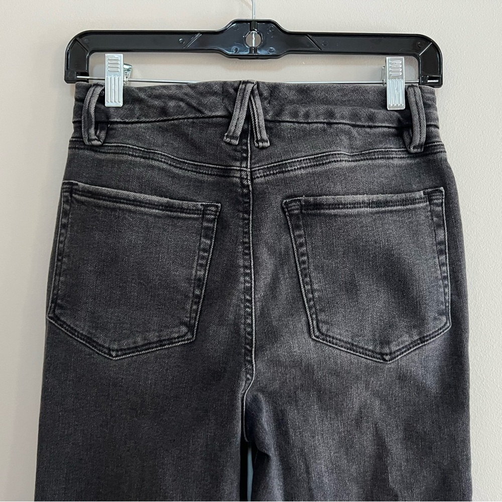 Good American Good Waist High-Rise Super Flare Jeans, Black Wash, 4/27 - Picture 5 of 11